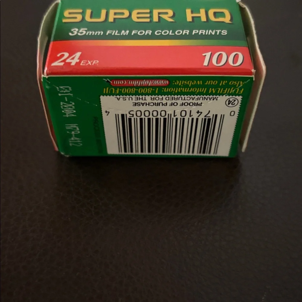 Fujifilm Super HQ 35mm Film - Green and Red Packaging